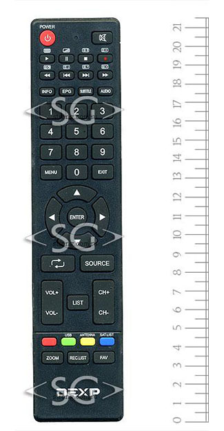 Пульт дистанционного управления для DEXP 24A7000, F24B7000C, 50A7100 /SUPRA STV-LC22T440FL/ Rolsen RL-24E1504T2C /orig./